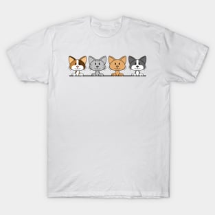 Row of Cats T-Shirt